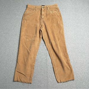 BDG Pants Womens 28 Beige Splid Corduroy Mom High Rise Straight Leg Casual Adult